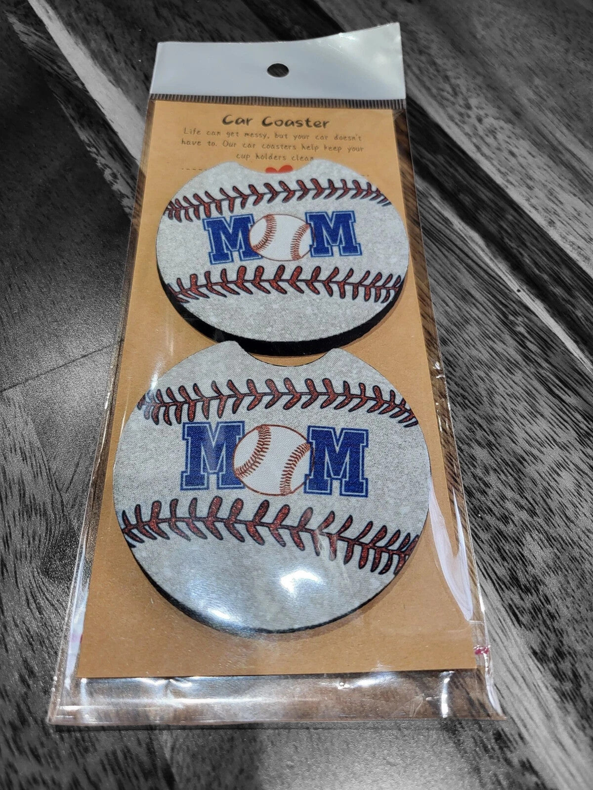 Set Of 2 Custom Made Neoprene Car Coasters