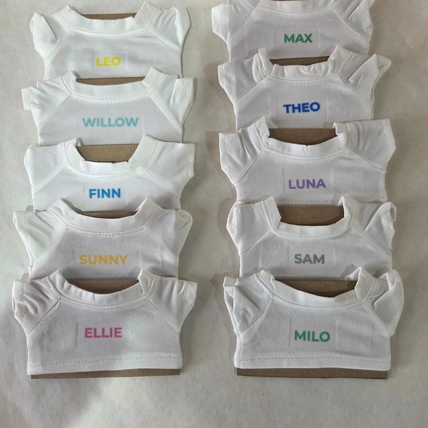 Theo-Personalized Comfort Companion Bear | Named Plush with Shirt | Worry Buddy Gift for Kids & Adults