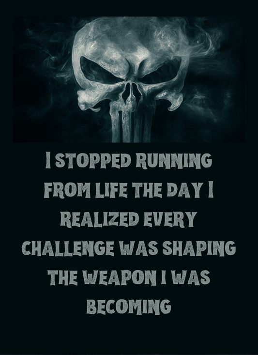 I Stopped Running-8" x 10" Custom Designed Aluminum Sign – by Black Sheep Personalized Gifts