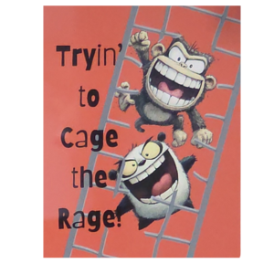 Cage the Rage sign-8" x 10" Custom Designed Aluminum Sign – by Black Sheep Personalized Gifts