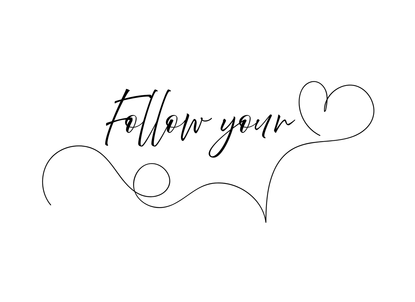 Follow your Heart-8" x 10" Custom Designed Aluminum Sign – by Black Sheep Personalized Gifts