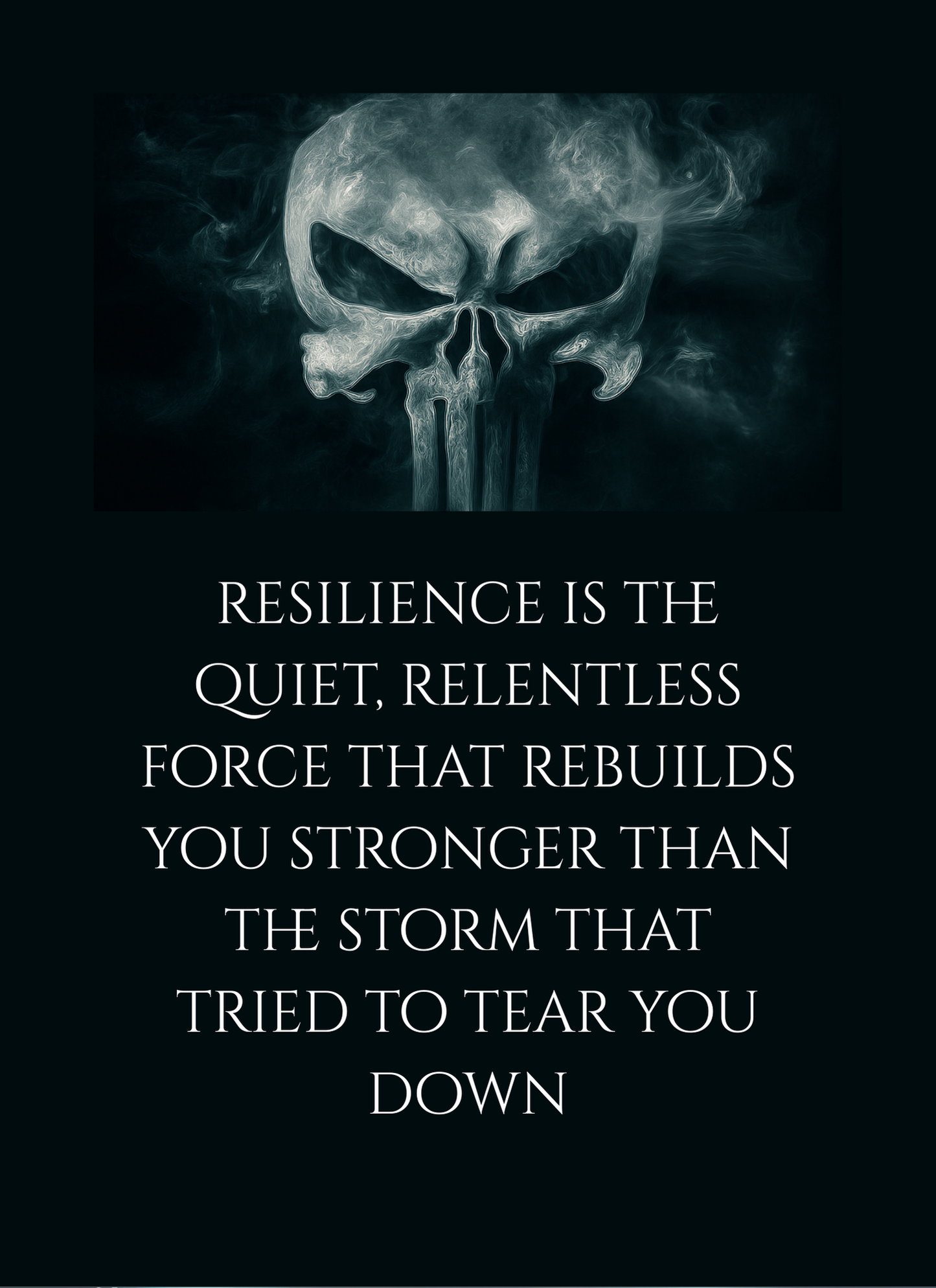 Resilience is Quiet-8" x 10" Custom Designed Aluminum Sign – by Black Sheep Personalized Gifts
