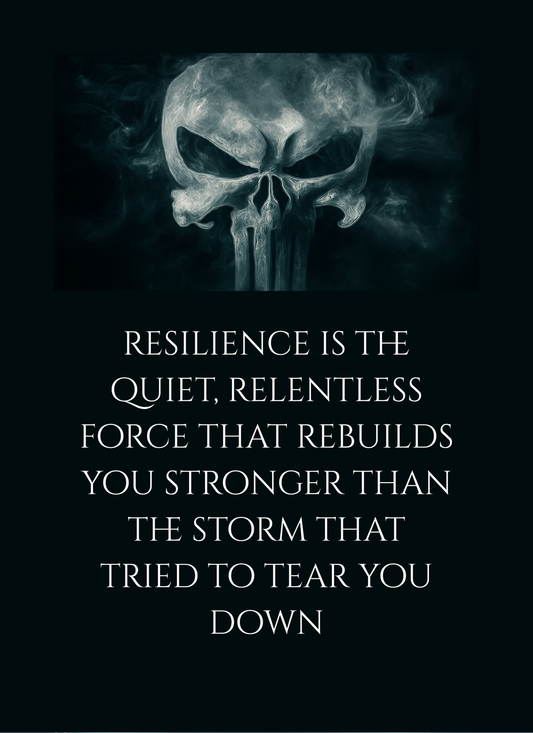Resilience is Quiet-8" x 10" Custom Designed Aluminum Sign – by Black Sheep Personalized Gifts