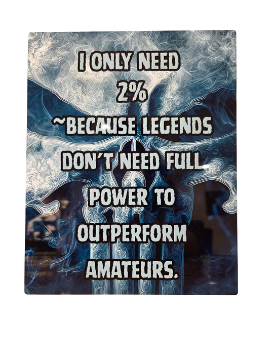 Only Need 2%-8" x 10" Custom Designed Aluminum Sign – by Black Sheep Personalized Gifts