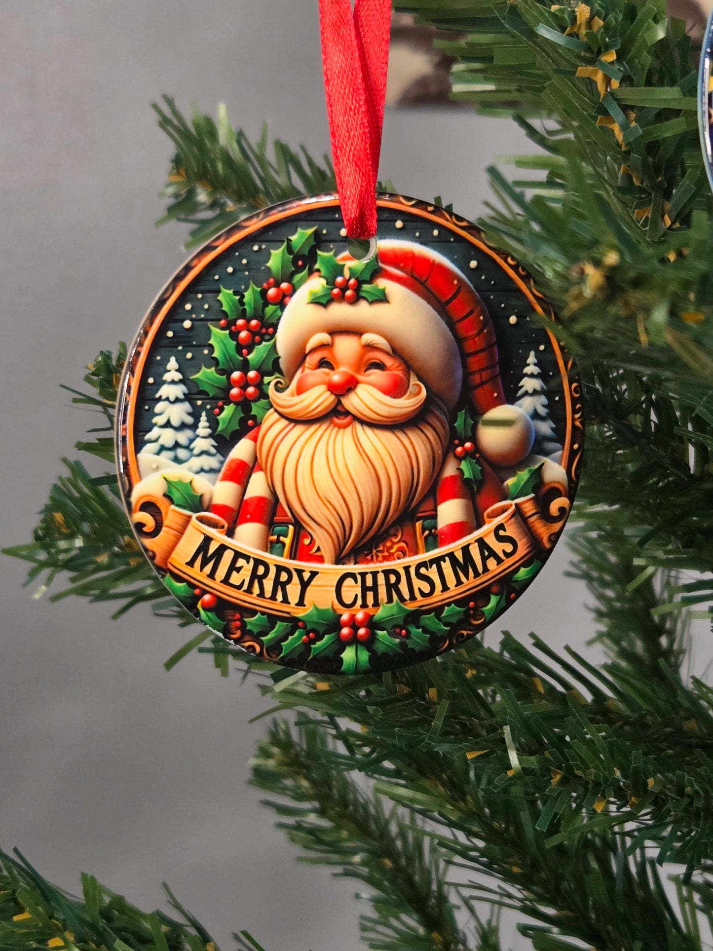 3" Traditional Christmas Ornament – Custom Designed by Black Sheep Personalized Gifts